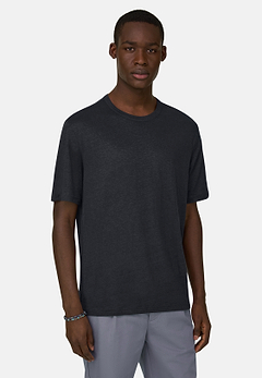 T-Shirt Aus Stretch-Leinen-Jersey