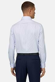 Camicia In Cotone Regular Fit, Azzurro, thumb, 3