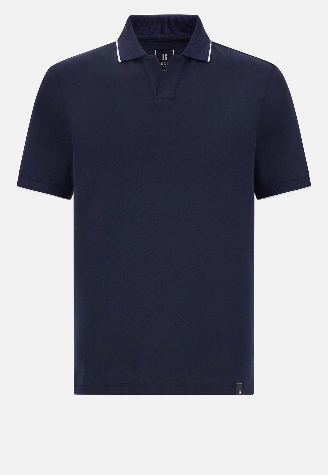 Polo En Piqué Performant S.Cafè®, bleu marine, hi-res