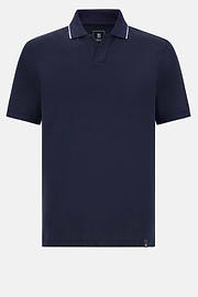 Polo En Piqué Performant S.Cafè®, bleu marine, hi-res