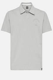 Polo In Jersey Misto Cotone Organico, Grigio, hi-res