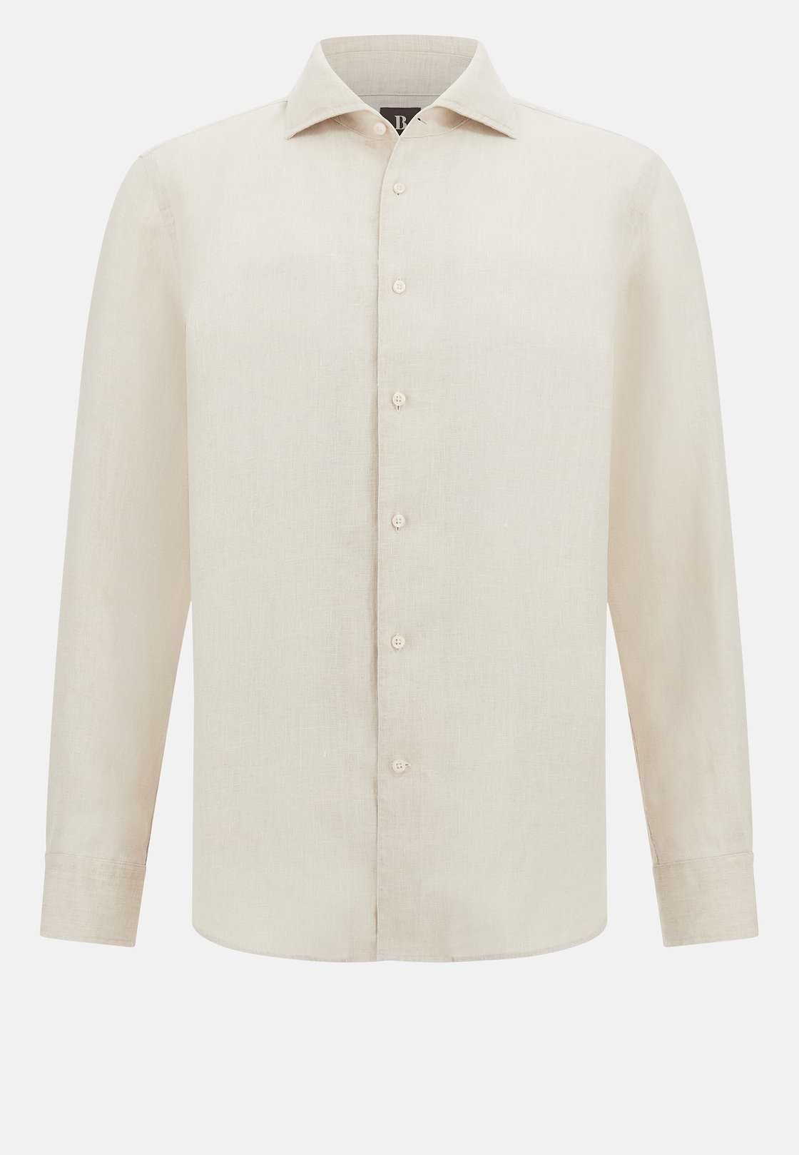 Regular Fit Linen Shirt, Sand, hi-res