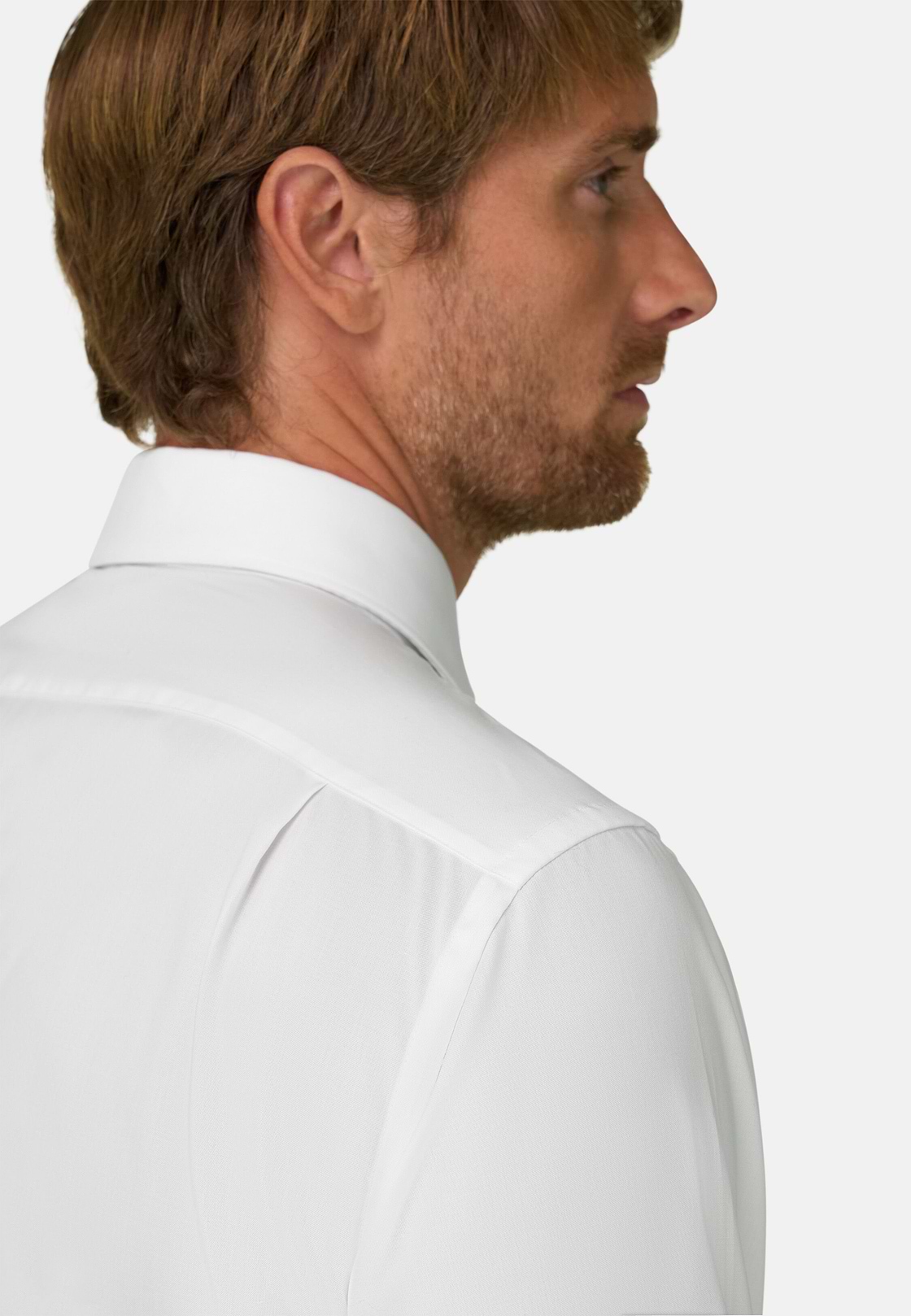 Regular Fit Pinpoint Cotton Shirt, White, hi-res, 4
