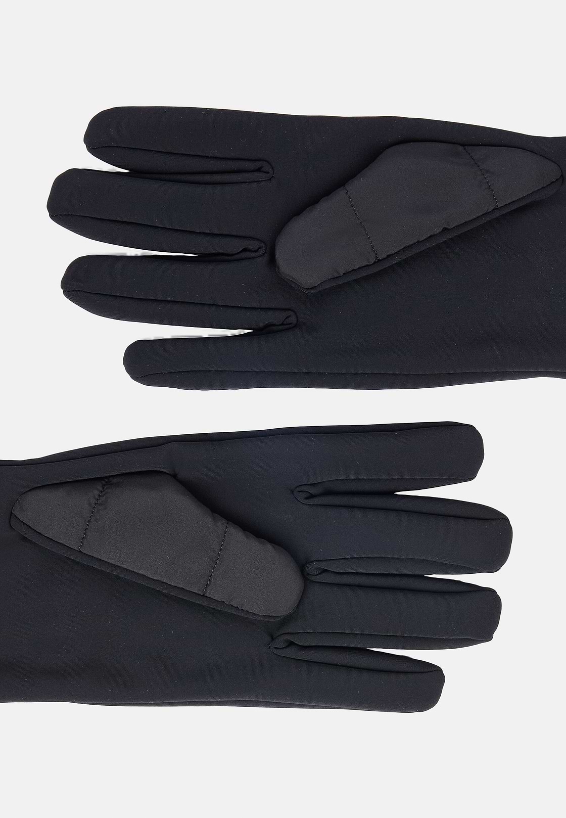 Quilted Technical Fabric Gloves, Black, hi-res