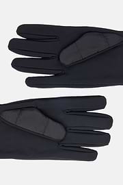 Quilted Technical Fabric Gloves, Black, hi-res