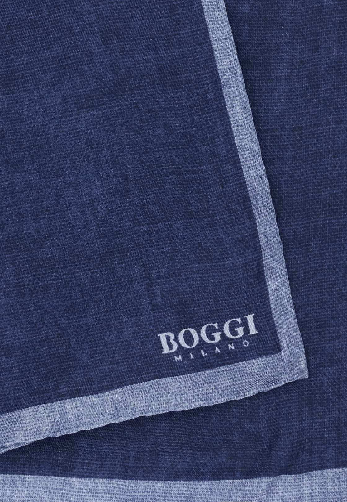 Colour Block Silk Pocket Square, Blue, hi-res, 3