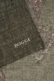 Pocket Square Macro Pattern Print Wool, Green, thumb, 3