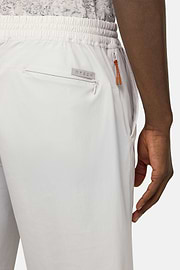 Stretch Nylon Bermuda Shorts, Ice, hi-res