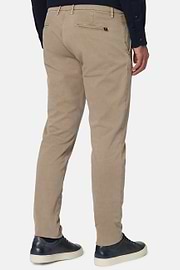 Pantaloni In Cotone Elasticizzato, Taupe, hi-res