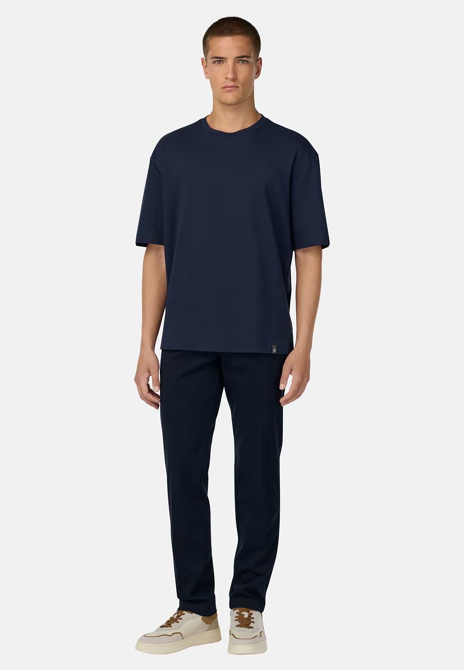 Pima Cotton T-Shirt, DARK NAVY, hi-res