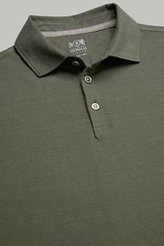 Polo in jersey di cotone lino regular fit, , thumb, 3