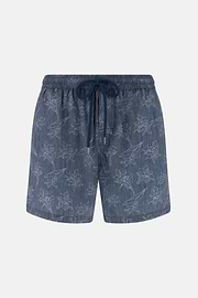 Floral Print Swimsuit, Navy blue, thumb, 4