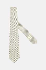 Cravate Motif Fantaisie En Soie, Jaune, hi-res