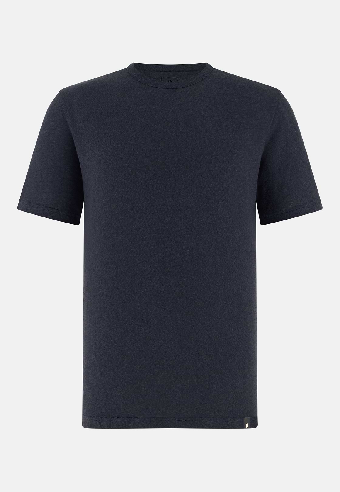 T-Shirt Aus Stretch-Leinen-Jersey, Navy blau, hi-res, 5