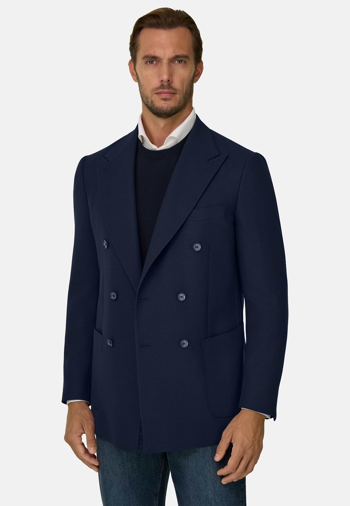 Jacket In Pure Wool Crepe, , hi-res, 1