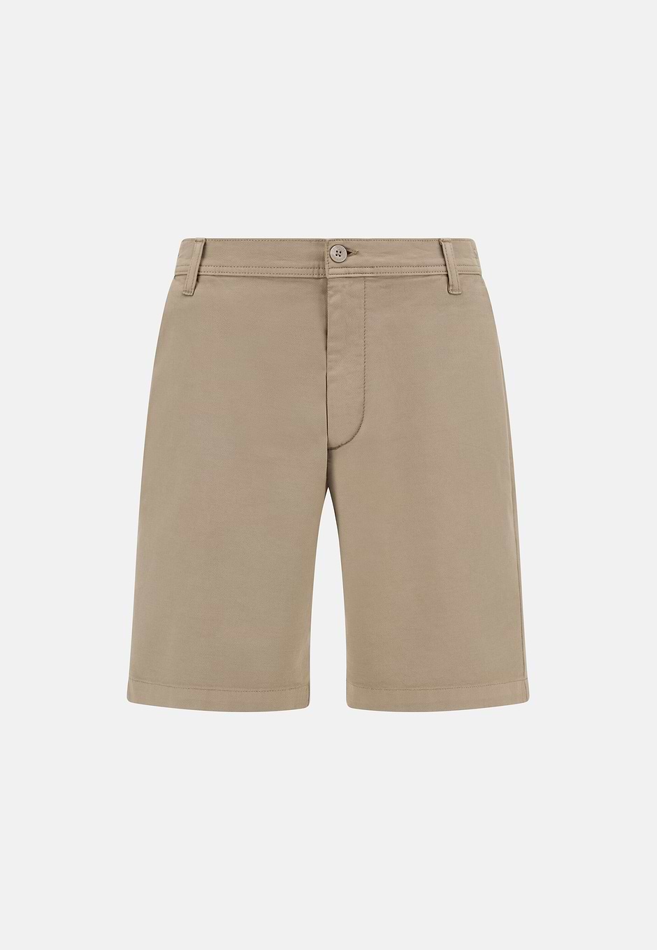 Bermudas in Stretch Cotton, Taupe, hi-res