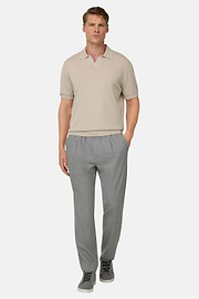 Polo Aus Baumwolle, Sand, thumb, 1