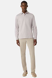 Polo In Jersey Di Cotone Regular Fit, , hi-res