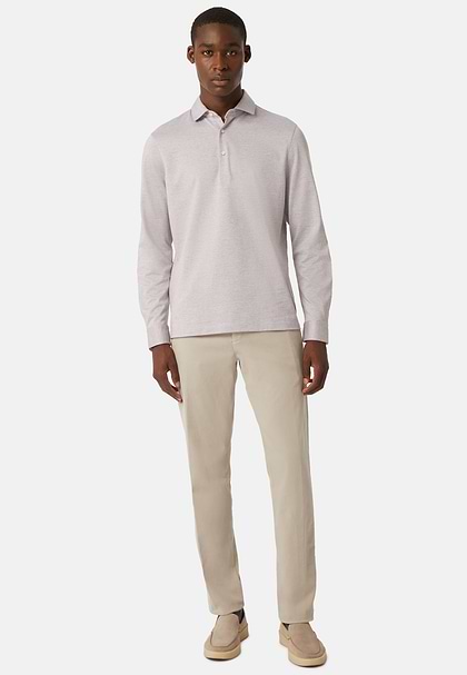 Men s Polo Shirt In Cotton Jersey Regular Fit Boggi Milano