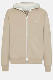 Hoodie Aus Bio-Baumwollmischung, Beige, hi-res