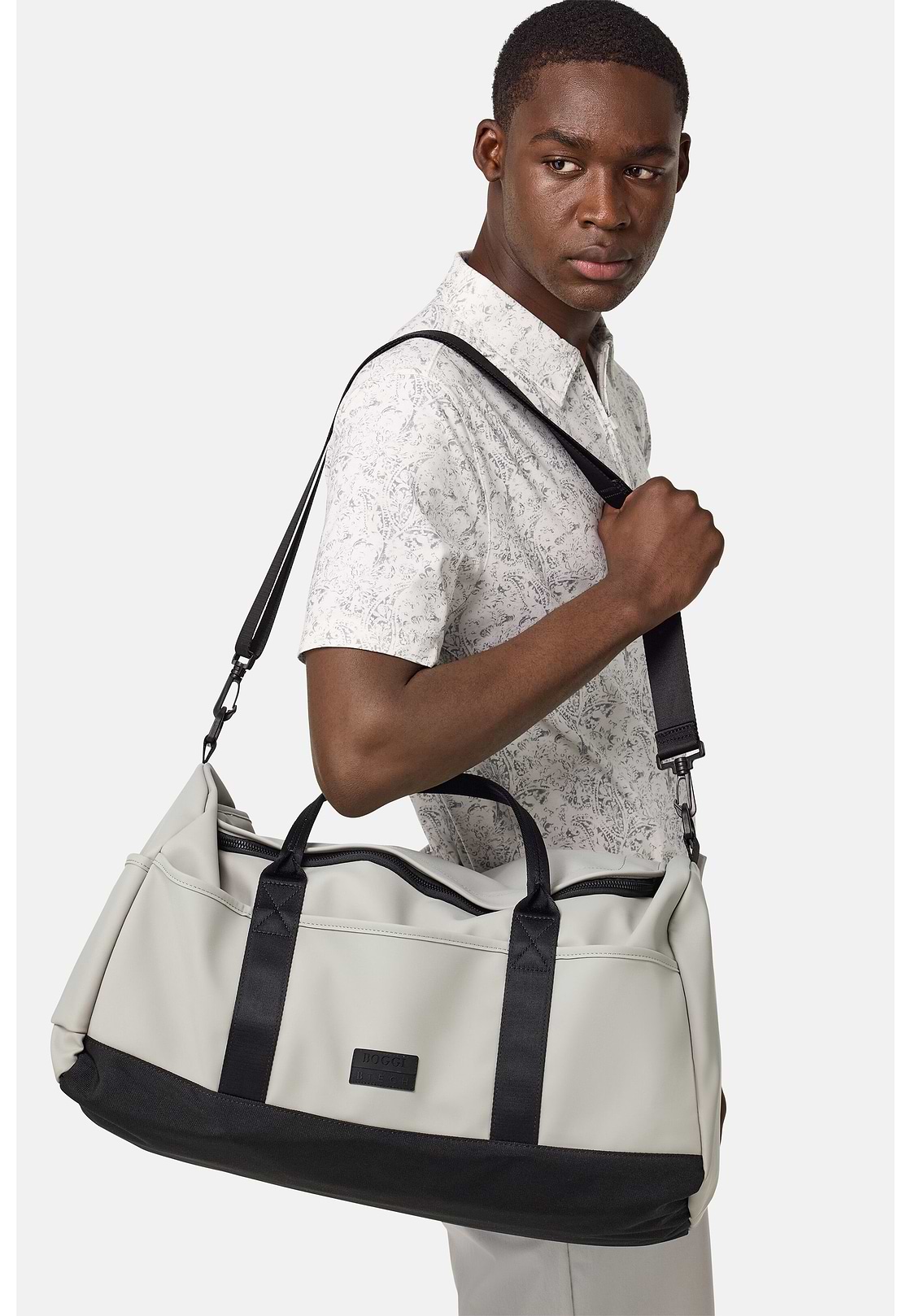 Travel Bag in Technical Fabric, Ice, hi-res