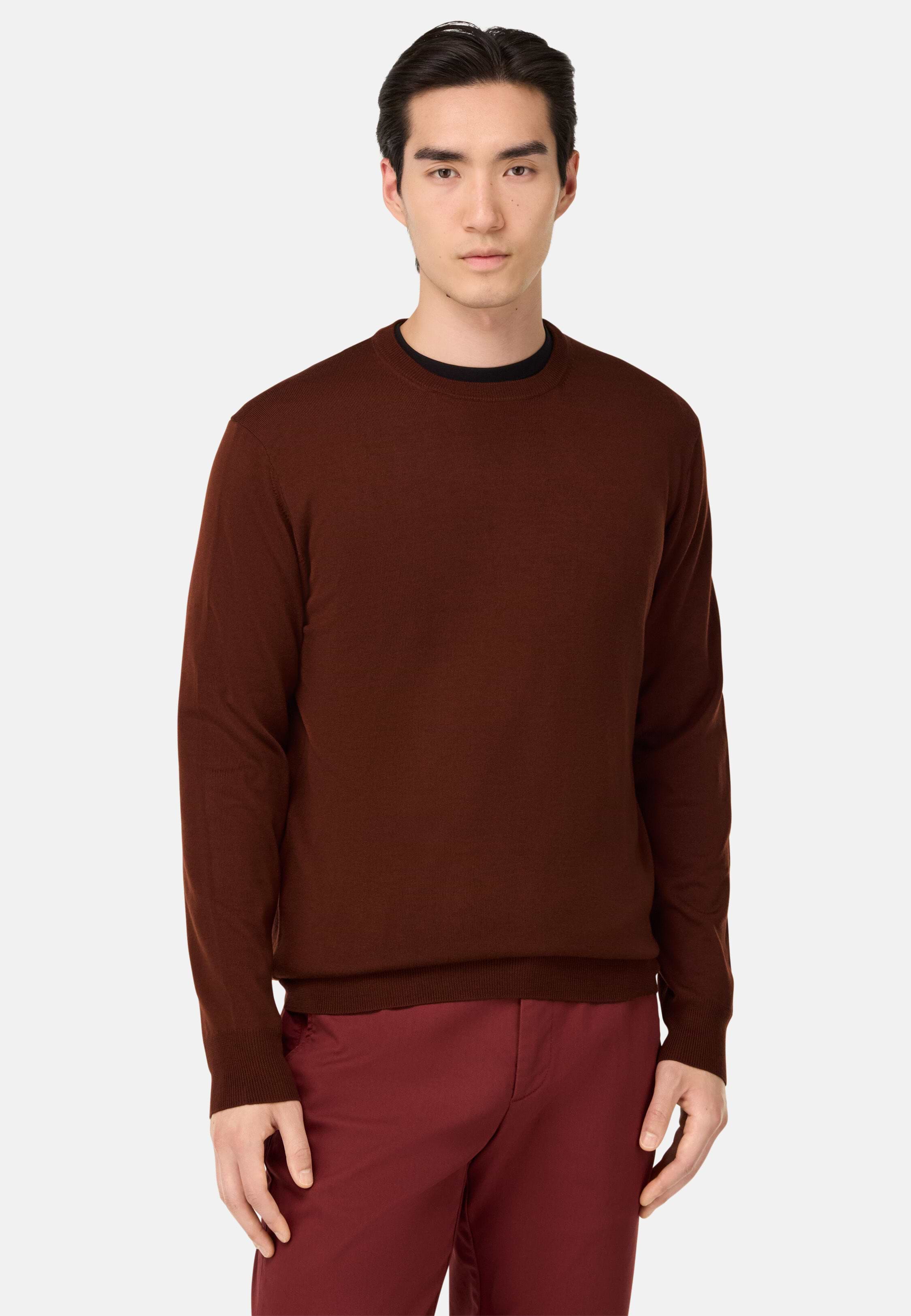 Men's Merino Wool Crew Neck Jumper | Boggi Milano