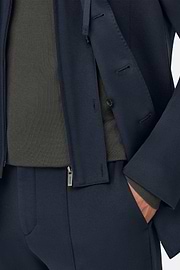 Sweatshirt Blazer Madison in Cotton Blend B Jersey, Navy blue, thumb, 3