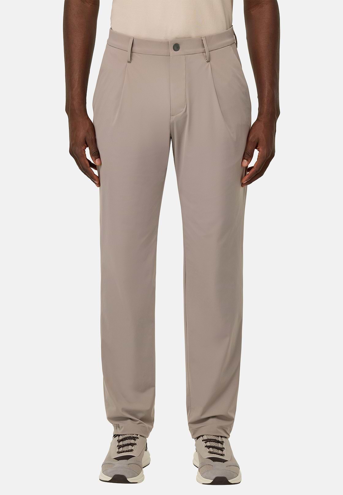 Pantalón De Nailon Elástico B Tech, Barro, hi-res