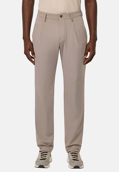 Hose Aus Elastischem Nylon B Tech, Schlamm, hi-res