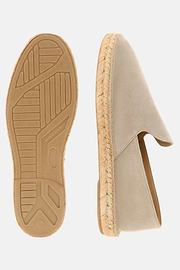 Tellin Suede Leather Espadrilles, Taupe, thumb, 4
