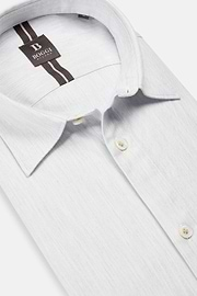 Regular Fit Cotton Shirt, Light grey, hi-res