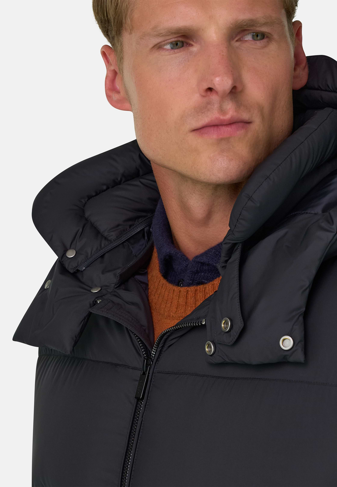Bomberjack Gewatteerd in Ganzendons, Navy blue, hi-res, 5