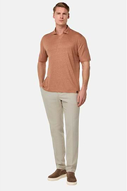 City Trousers in Cotton and Linen, Sand, hi-res