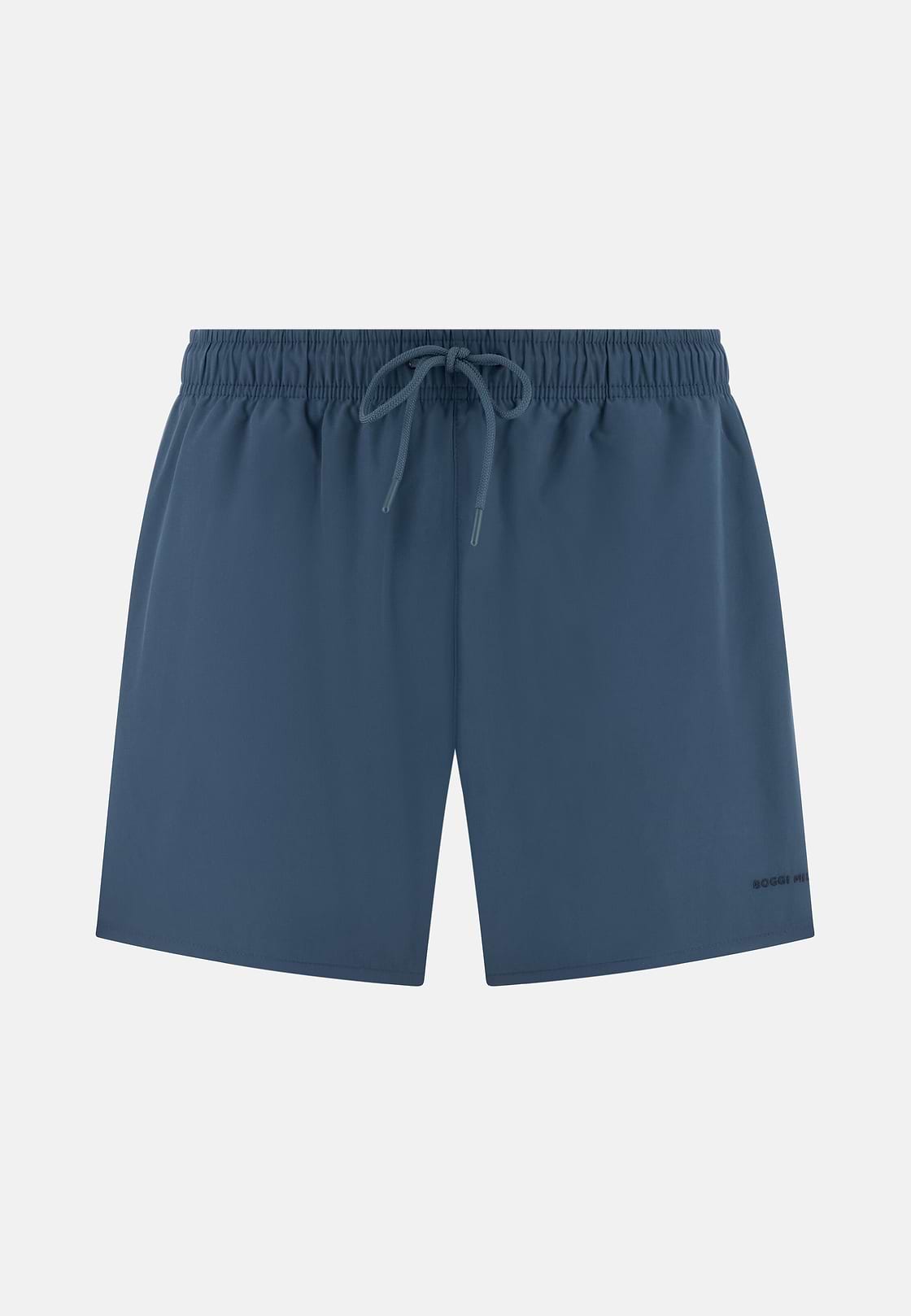 Plain Technical Swimsuit, Air-blue, hi-res, 1