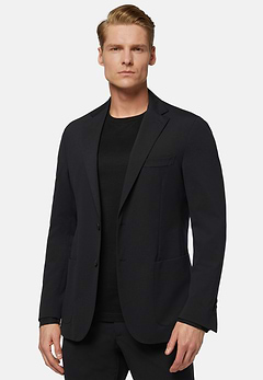 Schwarzer B Tech Anzug aus Technical Jersey