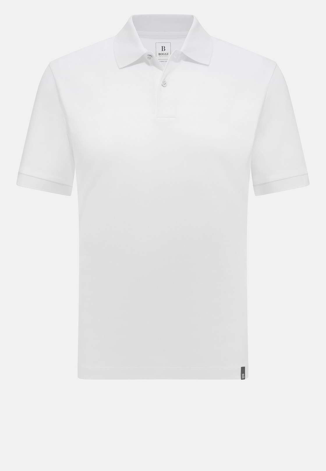 Jersey Polo Shirt, White, hi-res