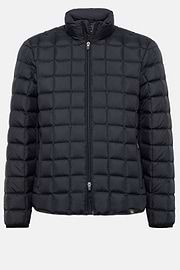 Bomber Jacket In Technical Fabric With Goose Down, Navy blue, hi-res