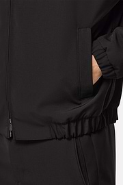 Pure Travel Wool Bomber Jacket, Black, hi-res