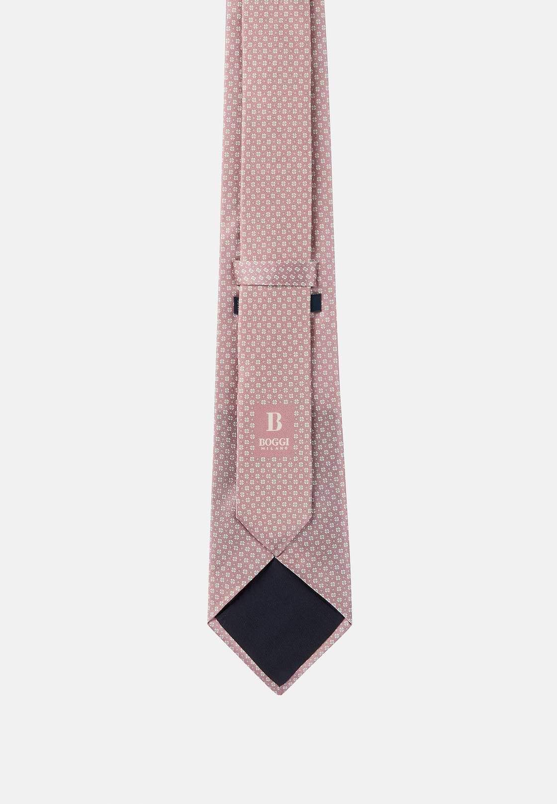 Corbata Ceremonia Microestampada De Seda, Rosado, hi-res