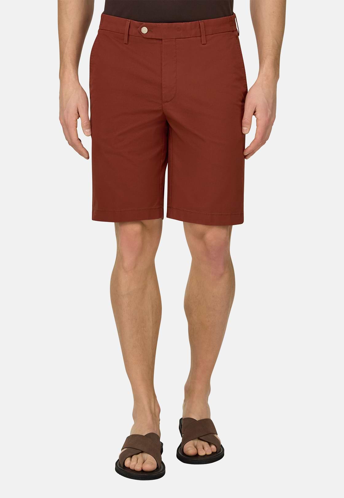 Bermudahose Aus Elastischem Nylon, Rot, hi-res, 1