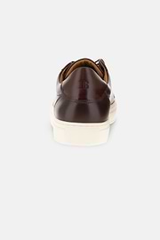 Barna bőr edzőcipő, Brown, thumb, 5