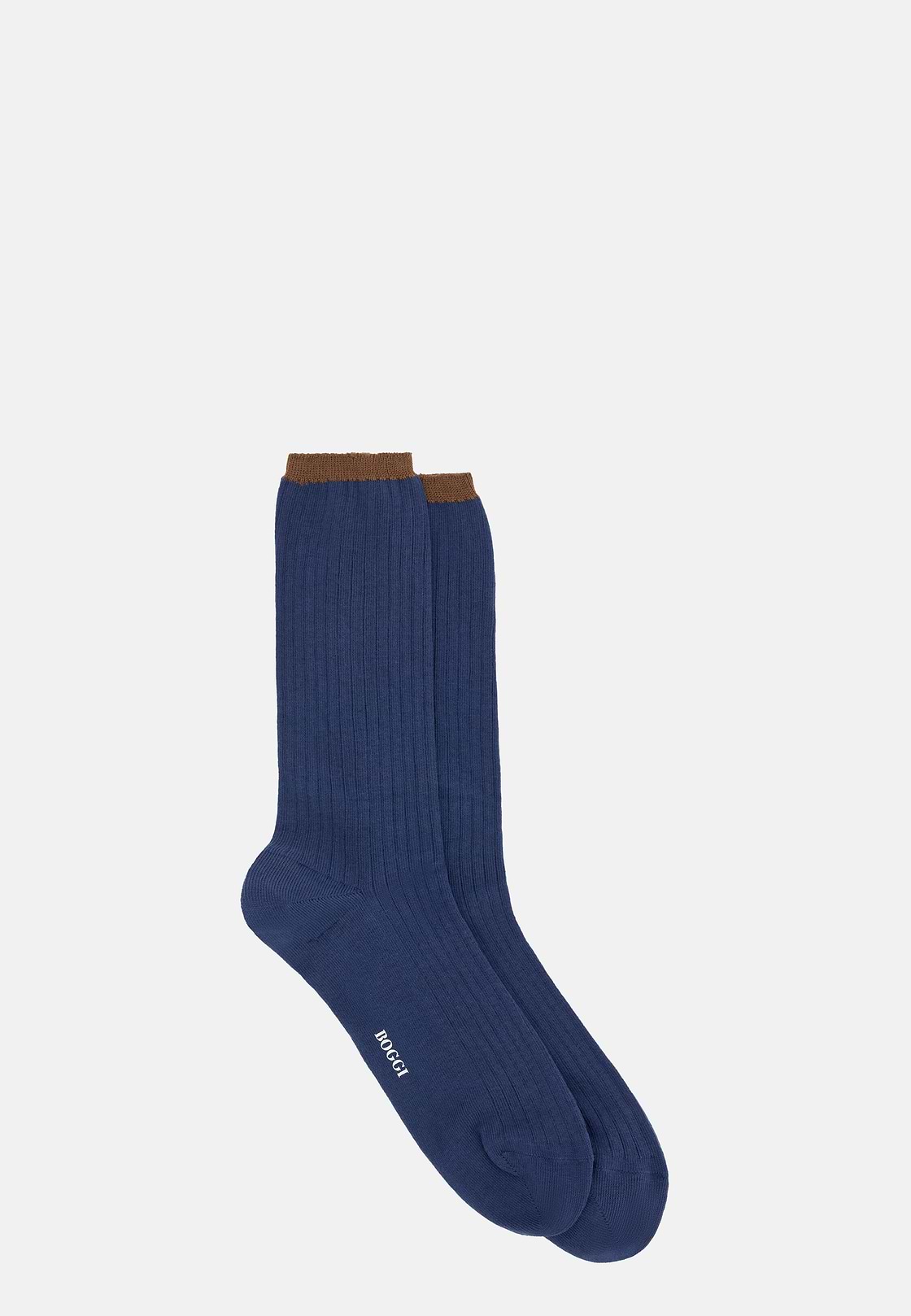 Gerippte Socken, Blau, hi-res, 2