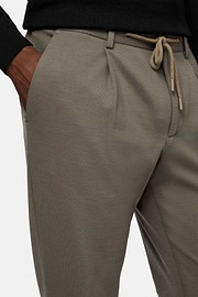 B Tech Wool Trousers, Taupe, hi-res