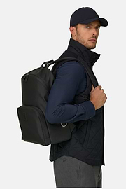 Rucksack Klein aus Technischem Gummiertem Gewebe, Schwarz, thumb, 2