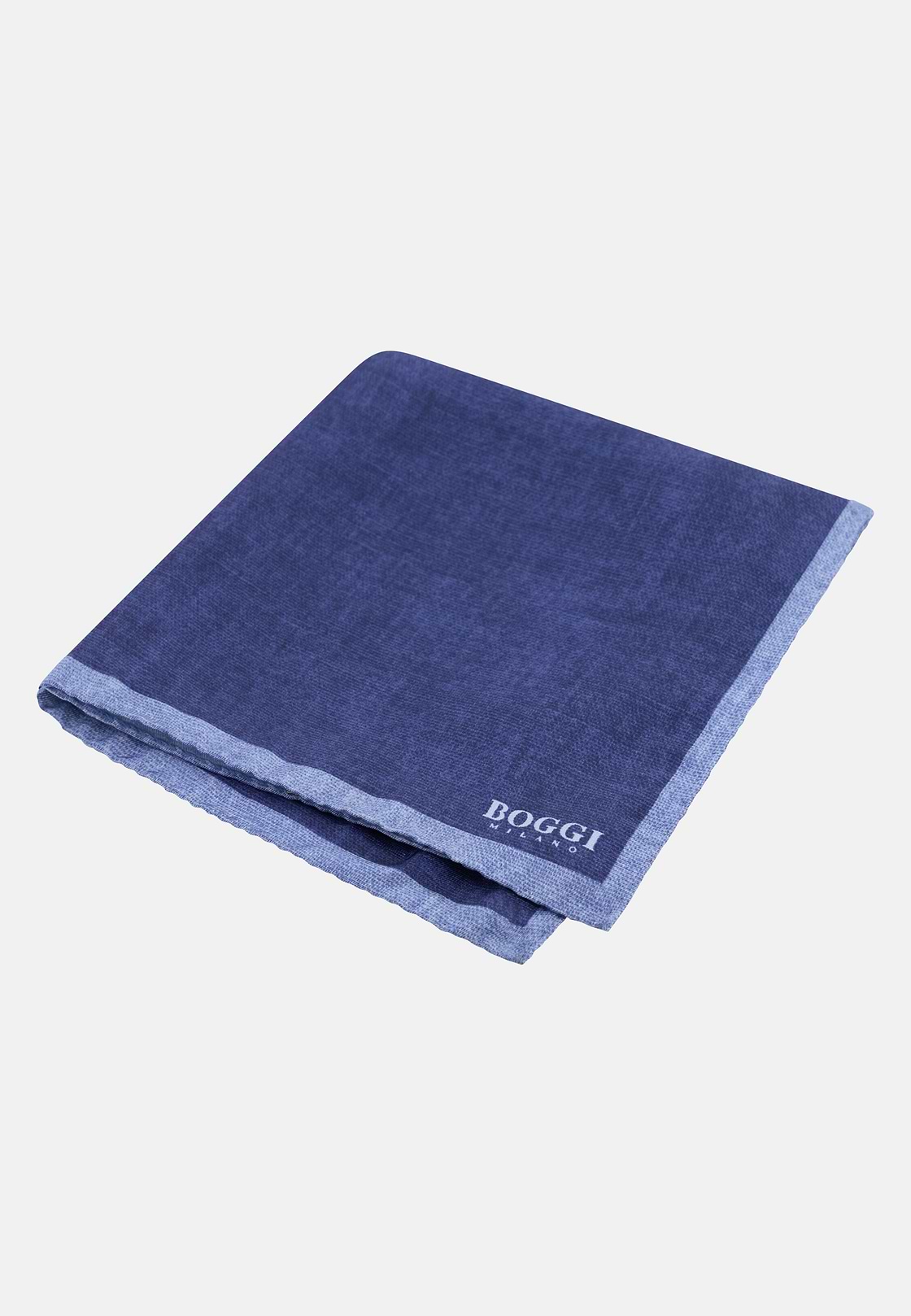Colour Block Silk Pocket Square, Blue, hi-res, 1