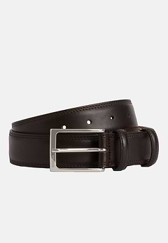 Ceinture En Cuir Foulonné Avec Coutures