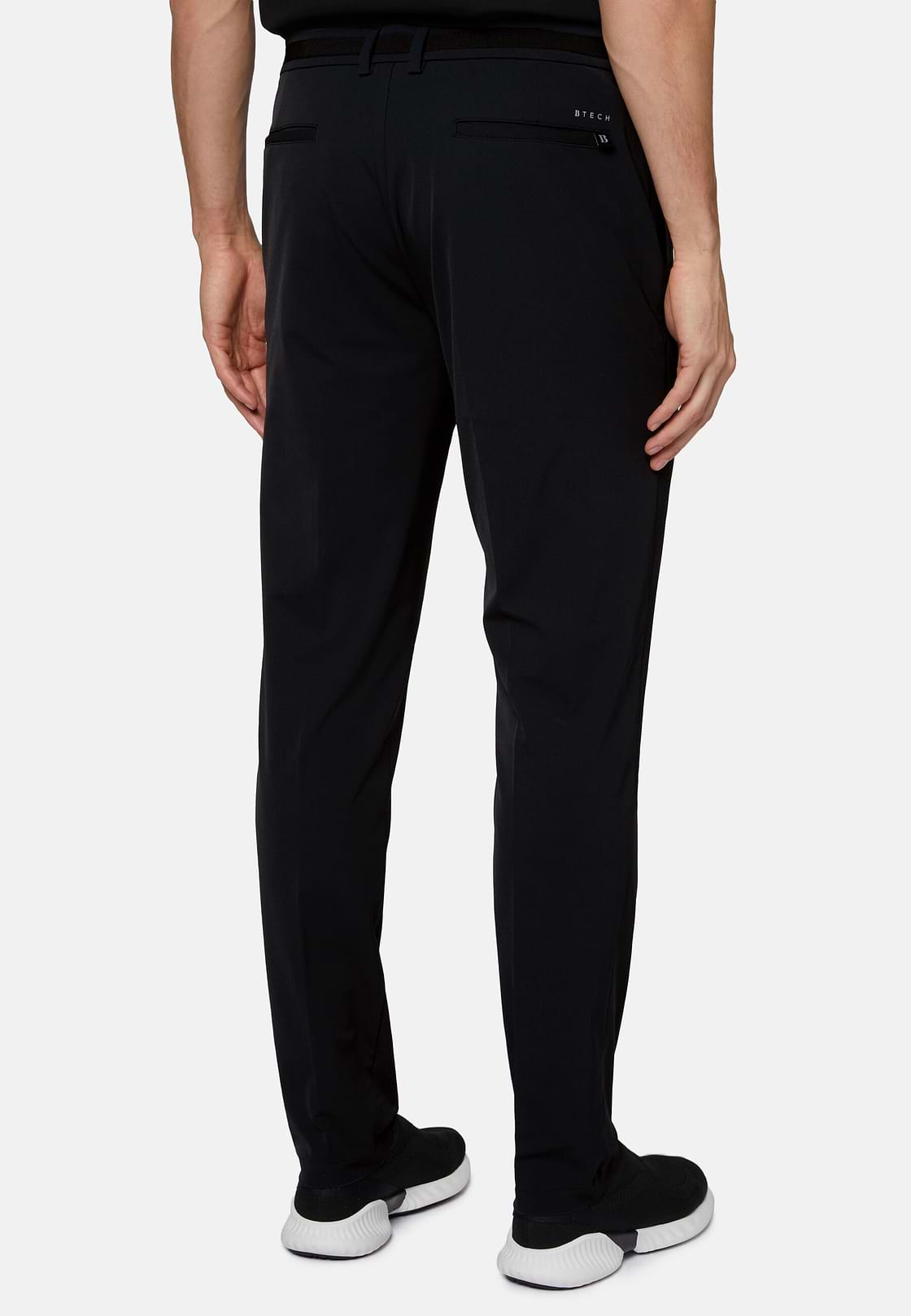 Pantalon En Nylon Extensible B Tech, Noir, hi-res