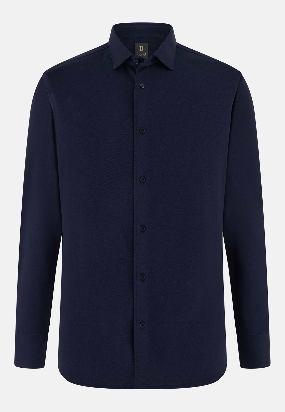 Regular Fit Cotton Jersey Polo Shirt, Navy blue, hi-res, 6