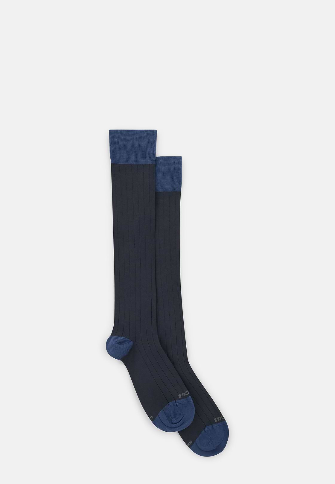 Chaussettes À Côtes En Fil Performance, bleu marine, hi-res, 2