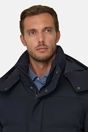 Parka Goose Down B Tech, Navy blue, thumb, 3